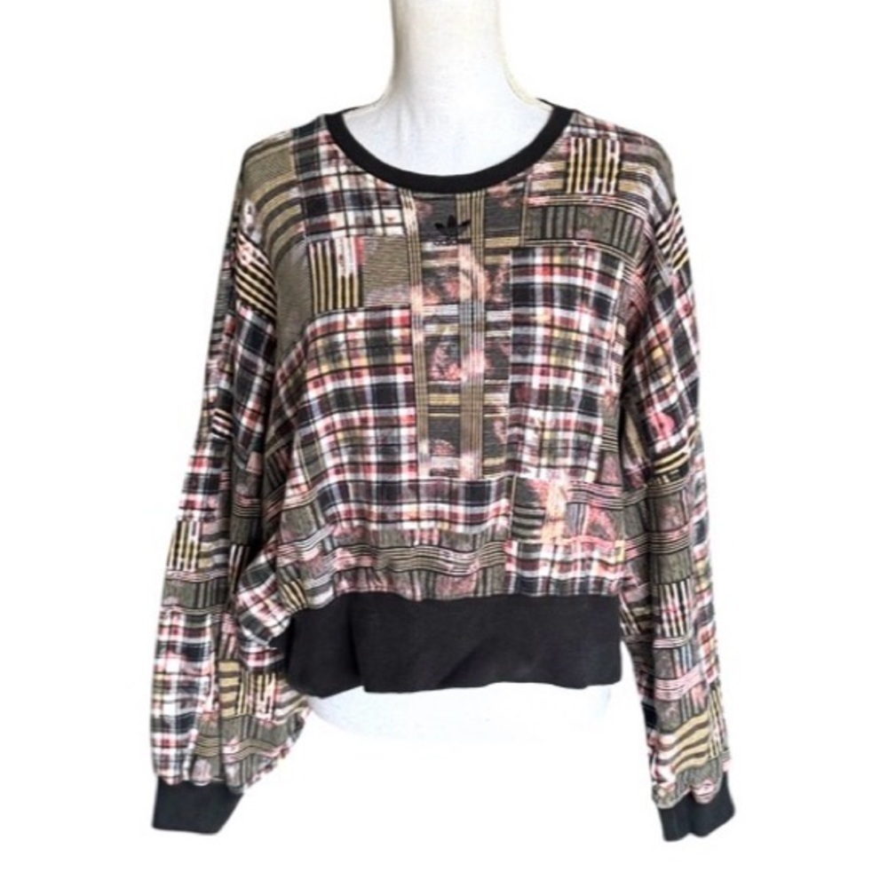 adidas Originals x HER Studio London
Plaid Patchwork Cropped Sweatshirt Size Lg - Picture 3 of 12